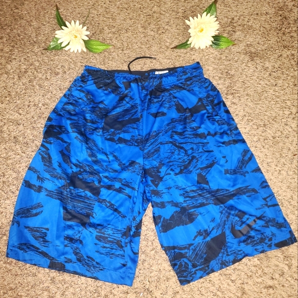 Nike Dri-fit Short color blue whith black for training - Picture 1 of 7